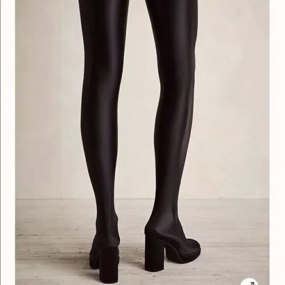 Free People Highest Rise Platform Boot Pants Boots w/ Attached Leggings US 10 - Picture 4 of 14